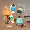 Vintage Cafe Glitter Stickers