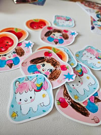 Image 5 of Unicorn and apples stickers