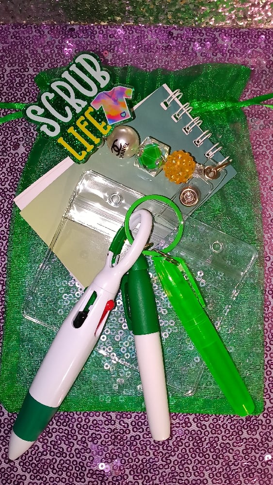 Image of Green ID Reel Badge