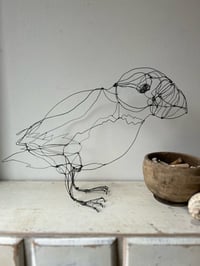 Image 2 of Wire Puffin Sculpture