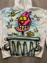 Image 4 of 1/1 Airbrush Hoodie on an XL White Hoodie