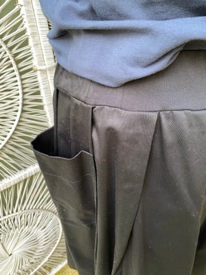 Image of Black sateen Lola skirt