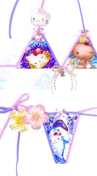 Image 3 of underwater friends & tanned hellokitty sand play