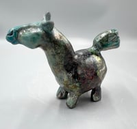 Image 2 of Raku Fat Pony- Julie Kradel