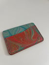 Marbled Horizontal Cardholder (Blue/Orange)