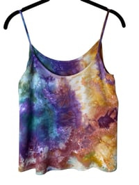 Image 7 of *IRREGULAR* S Woven Summer Set in Earthy Rainbow Watercolor Ice Dye