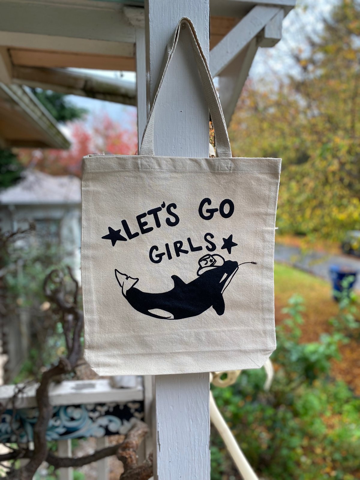 Image of Let's Go Girls Canvas Tote Bag