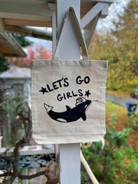 Image 1 of Let's Go Girls Canvas Tote Bag