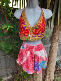 Image 4 of Bralette halter top red and shells