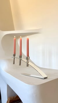 Image 1 of Chandelier 3 feux inox 