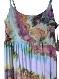 Image 3 of S Jersey Knit Long Sundress in Earthy Agate Ice Dye