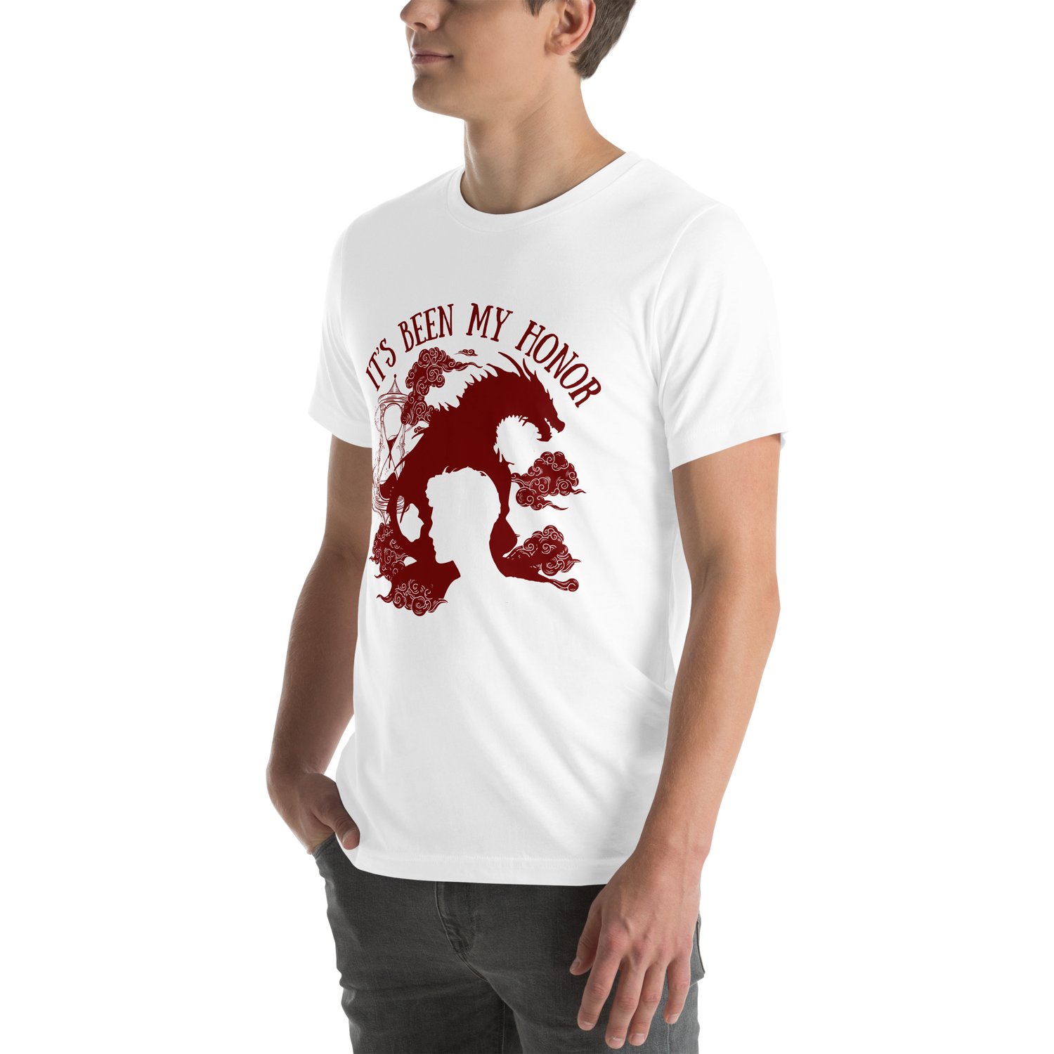 Image of Officially licensed fourth wing Liam It's been my honor Unisex t-shirt