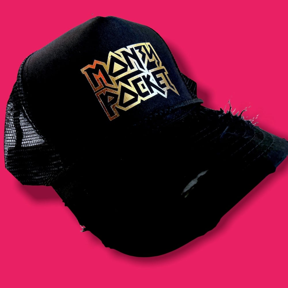 RETRO TRUCKER HAT // BLACK & GOLD