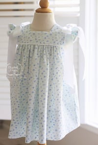 Image 2 of Size 2 ready-to-ship blue floral sundress 