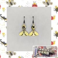 Image 1 of Lemon Moth Earrings