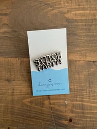 Image 1 of Stitch Party Bubble Letters Enamel pin