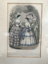 Image 2 of Gravure en couleurs dans cadre doré, 1855, J.Desjardins