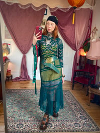 Image 1 of Emerald Crochet Dress