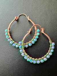 Image 2 of Turquoise (Copper) Swing Earrings