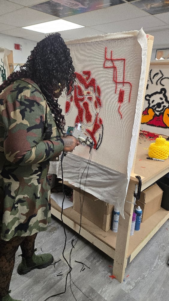 4/17 - 2 Person Rug Tufting Workshop Deposit (Friday 6PM)