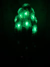 White & Green Spider Themed Ceramic Cactus Night Light Lamp