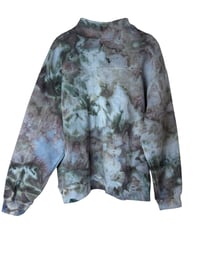 Image 6 of 1XL Ladies Quarter-Zip Pullover in Stormy Skies Ice Dye