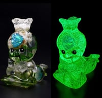 Image 9 of Kilos Kewties Aquatic Series Laying Bok Choy- Glow in the Dark Double Cast Resin Figure