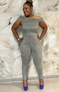 Image 1 of 🚬Don’t Want No Smoke Off Shoulder Jumpsuit🚬