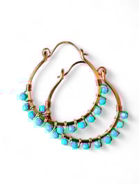 Image 2 of Turquoise (Copper) Swing Earrings