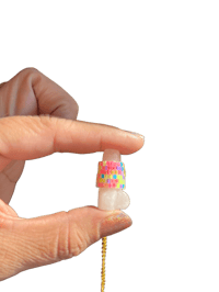 Image 7 of Rose Quartz Neon Peen Necklace 