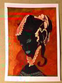 Image 1 of Lady on Red