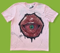 Image 1 of “DRAGON EYE” CUSTOM HAND PAINTED T-SHIRT XL