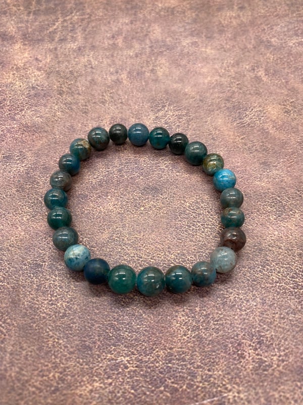 Image of 8mm Chrysocolla Bracelet