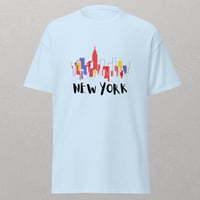 Image 5 of "New York Skyline Vibrant Cityscape" Unisex T-Shirt for Adults