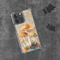 Image 1 of Colorful Watercolor Mushroom/Fungus Mycology Lover Clear Case for iPhone®