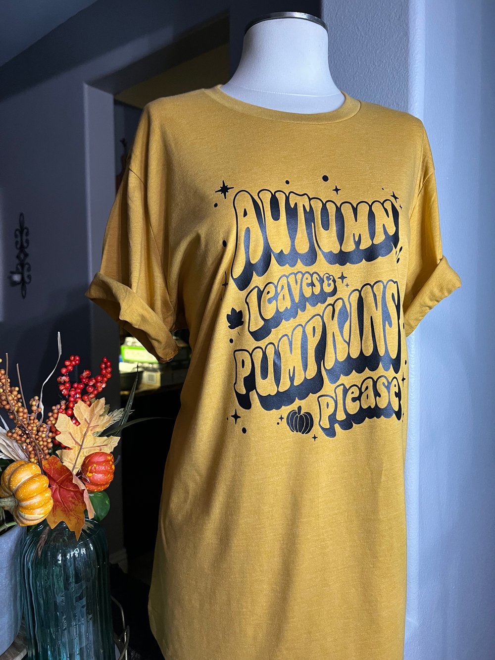 Autumn Leaves Pumpkins please Tee