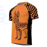 Image 1 of El Xolo Naranja Short-Sleeve men’s rash guard