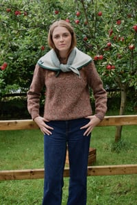Image 17 of Bramble Green Lambswool Shawl - Made in Scotland