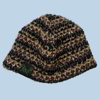 Image 1 of RED AND ORANGE KNIT BEANIE