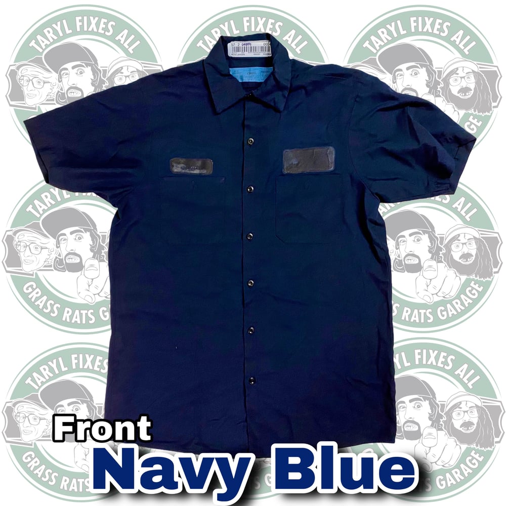 Gently Used Nuts & Bolts Flag Work Shirts (Patch Front)