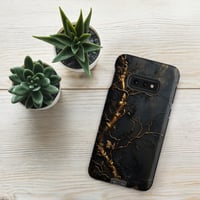 Image 5 of Gold and Black Tattered Texture Gnarled Roots Goth Inspired Tough case for Samsung®