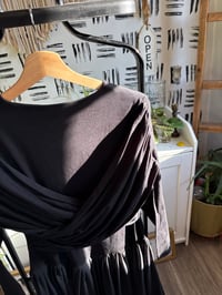 Image 5 of Black cross back dress 