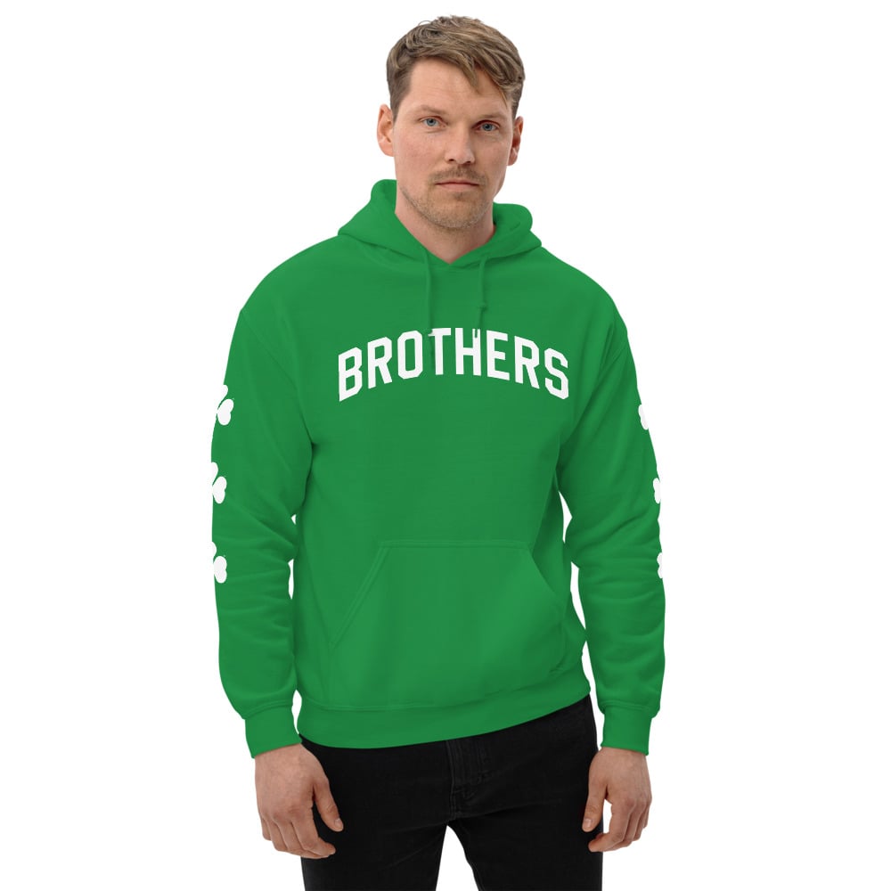 Image of Brothers Unisex Green Hoodie