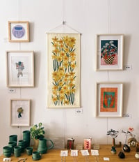 Image 2 of 'Daffodil' Linen Wall Hanging