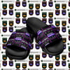 LAGOS TRAFFIC COUTURE MEN'S SLIDES (PURPLE HAZE)