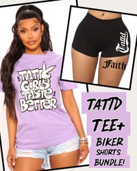 50% off!!! TATTD TEE + BIKER SHORTS BUNDLE!!!