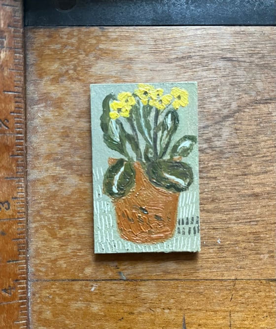Image of Tiny primula painting 