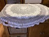 Cream Round Crocheted tablecloth 