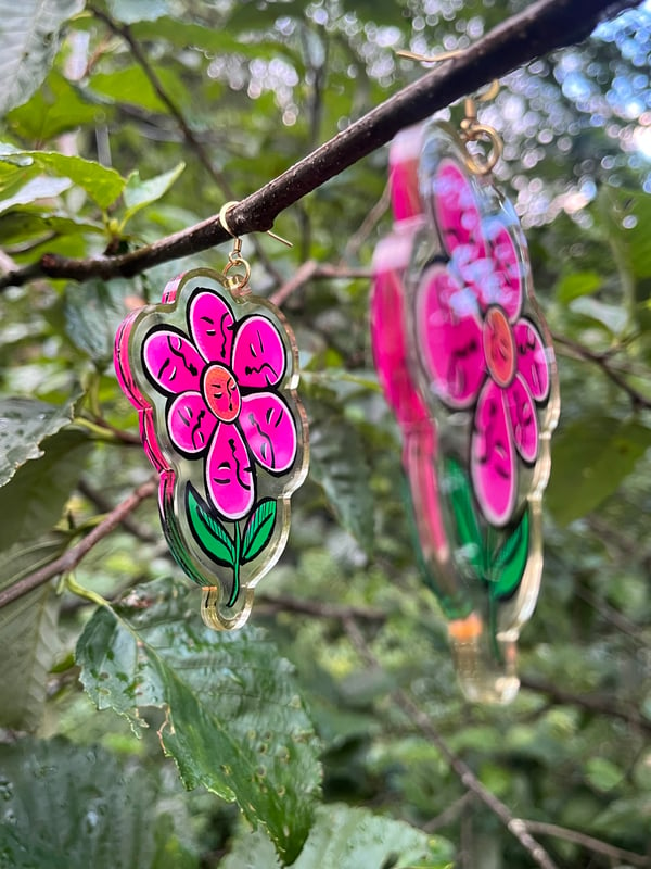 Image of Face Your Truth Acrylic Earrings