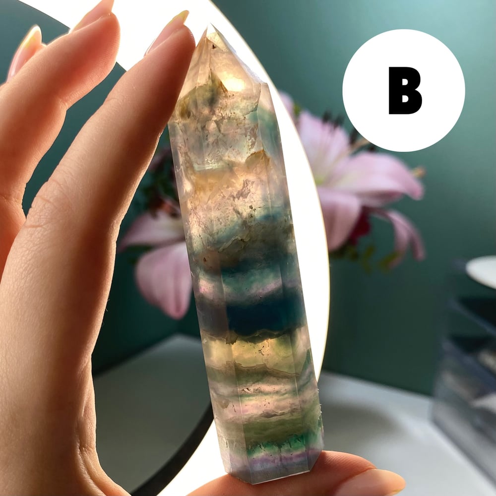 Image of Rainbow Fluorite Tower